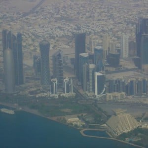 Qatar new center από το αεροπλάνο
