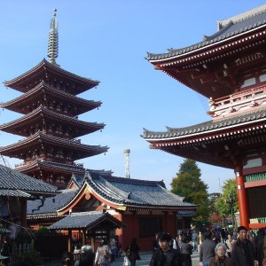 Senso Ji στην Asakusa (πολύς κόσμος!!)