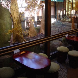 Καφετέρια με παραδοσιακό κήπο στην Takayama