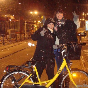 erasmus GRENOBLE-ποδηλατο ακομα και στο χιονι!