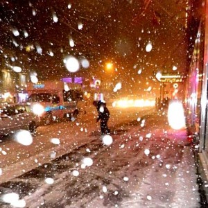 Περπατώντας στη χιονισμένη Νέα Υόρκη!!
