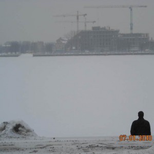 Αγναντεύοντας τον παγωμένο Daugava