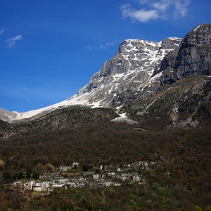 Astraka Mountains over Mikro Papingo, Zagorohoria Greece