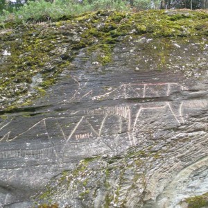 The rock curvings of Hell