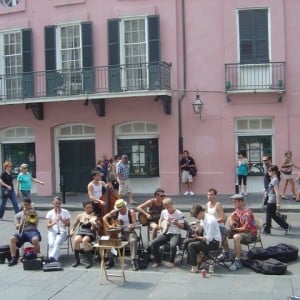 Band on the streets of, New Orlean, Louisiana, USA