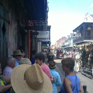 Outside Preservation Hall, new Orleans, Louisiana, USA