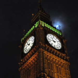 London with Full Moon