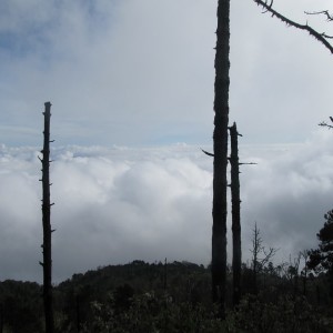 Acatenango volcano climping - the cloud is coming