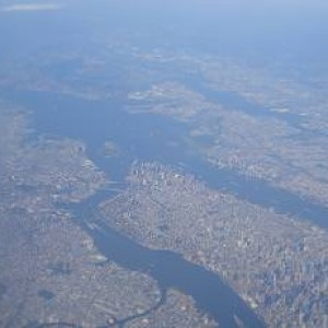 Aerial view of NYC