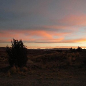 Sunset in Sillustani, 22.8.2011