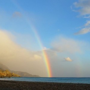 Ουρανιο τοξο στις Τρεις Εκκλησιες