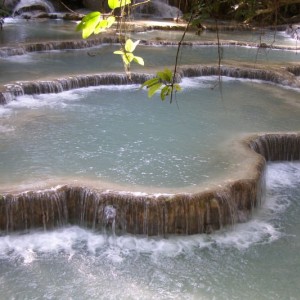 waterfalls in laos