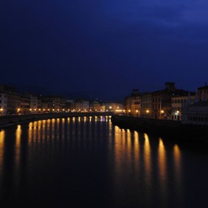 Arno river by night