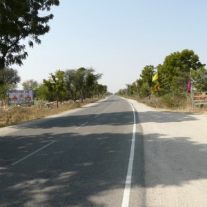 on the road to Pushkar..