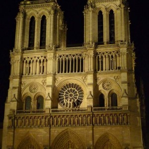 Notre Dame by night