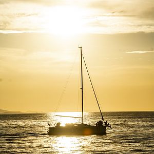 Ενα υπέροχο ηλιοβασίλεμα στο Zadar