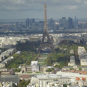 Το Παρίσι από την κορυφή του πύργου του Μονπαρνάς.