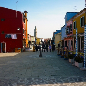 Στο γραφικό και χρωματιστό Burano