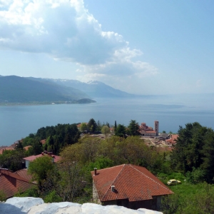 Από το φρούριου η υπέροχη άποψη της πόλης και της λίμνης Οχρίδας
