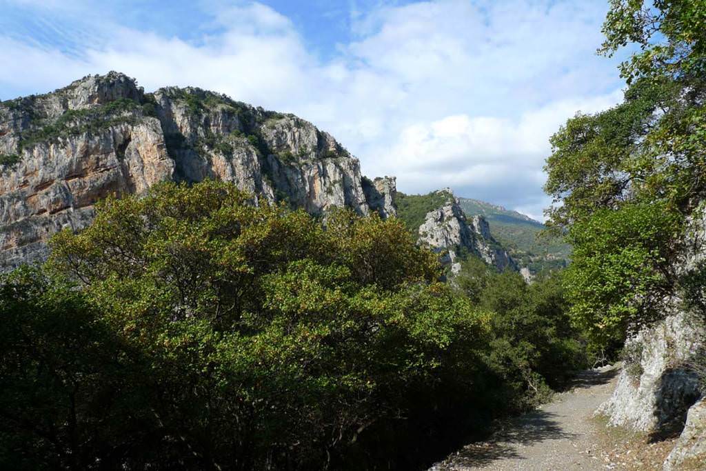 Άποψη του μονοπατιού που οδηγεί στη Μονή Προδρόμου