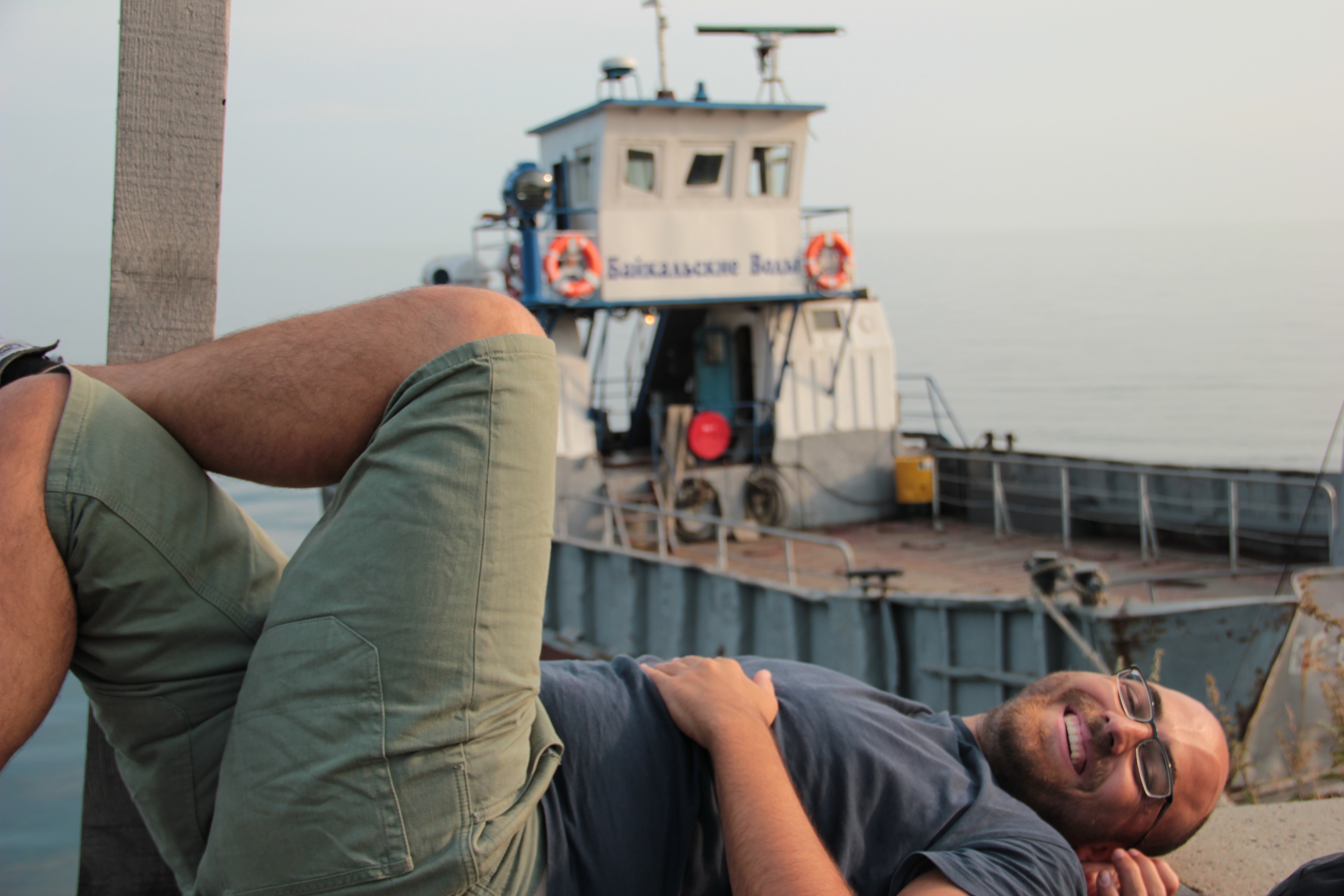 Αναμένοντας το ferry για την Listvyanka
