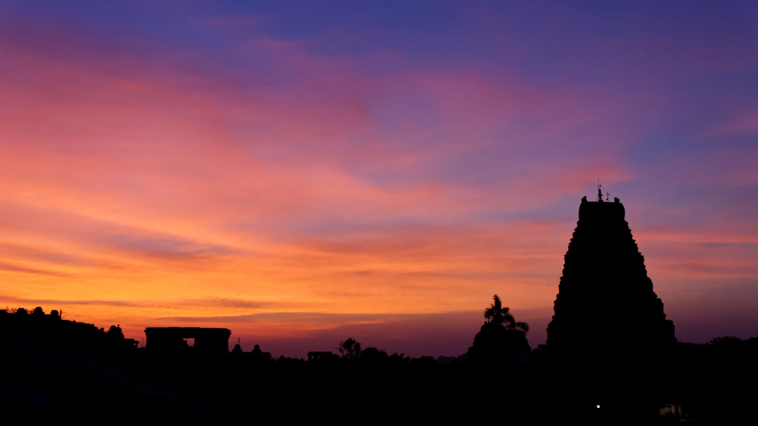 Δειλινό στο Hampi, Karnataka