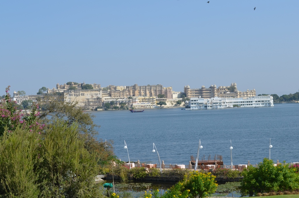 Η θέα από τον κήπο του Oberoi Udaivilas, Udaipur