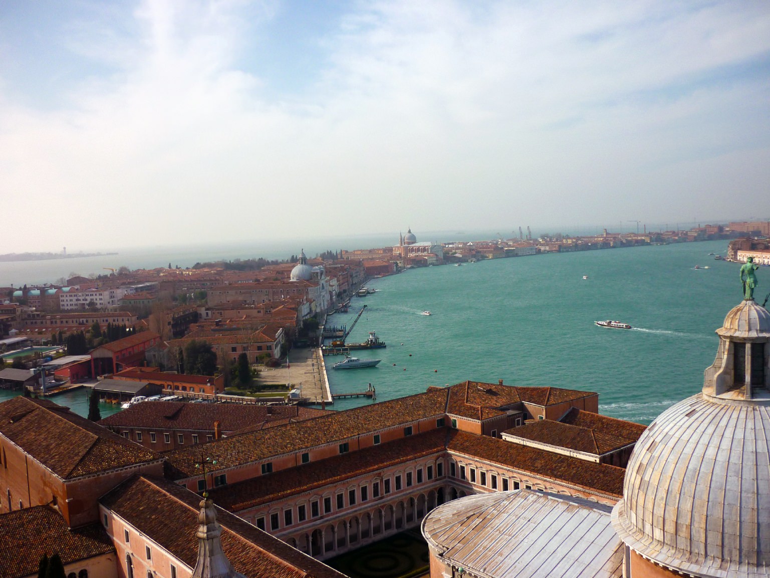 Η θέα από το καμπαναριό..Basilica Di San Giorgio Maggiore