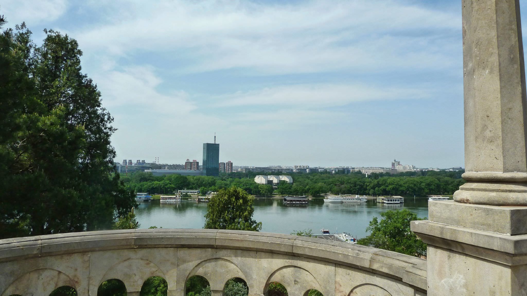 Η θέα από το φρούριο Kalemegdan