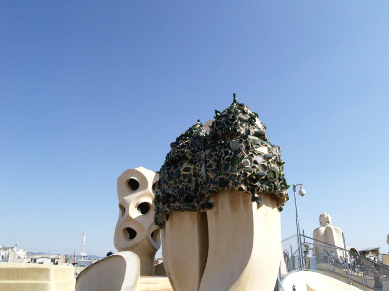 Καμινάδα στην Casa Mil&agrave; , του Antoni Gaud&iacute;