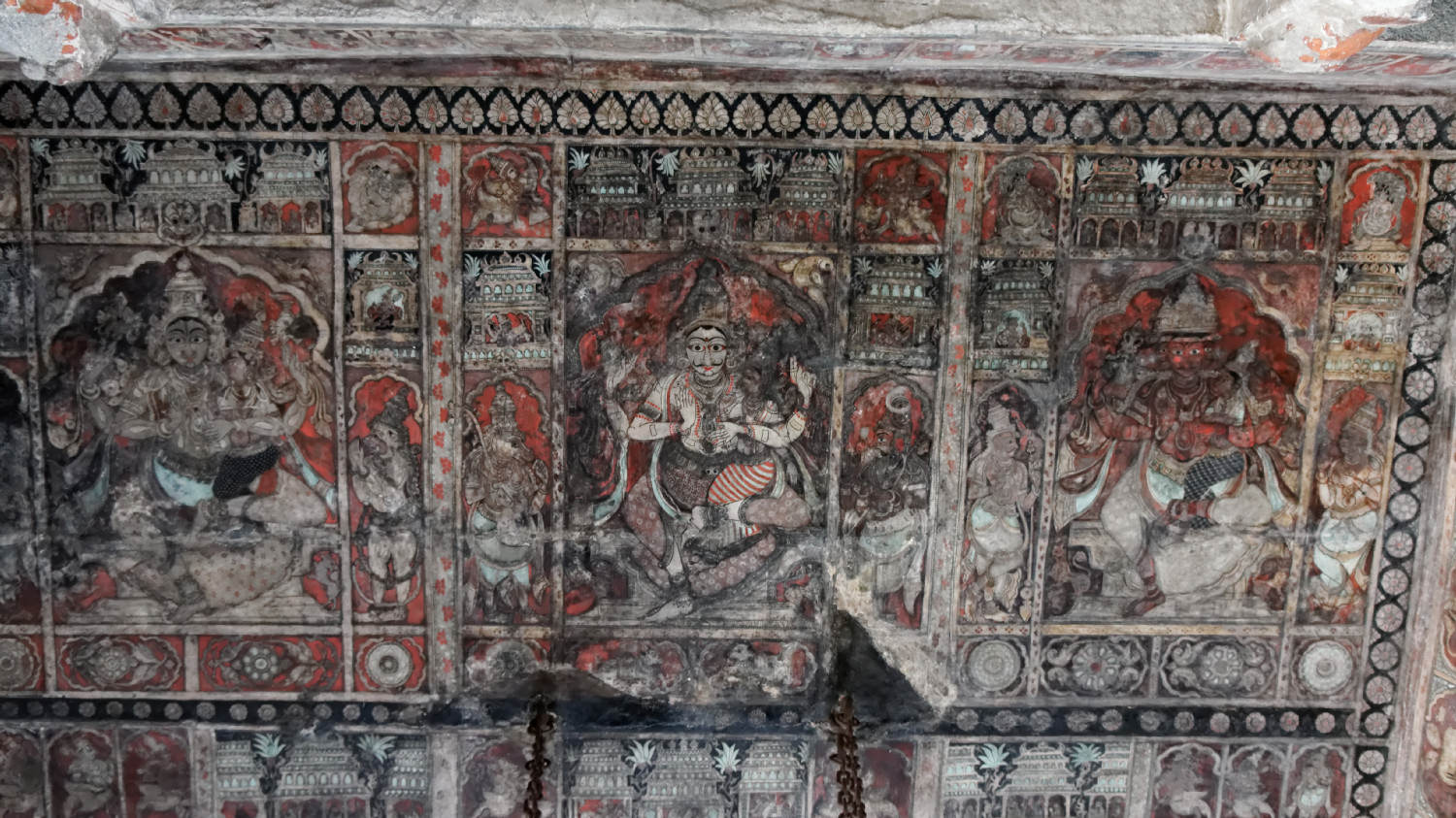 Λεπτομέρεια οροφής.
Virupaksha Temple (Pampapathi temple) 
Ηampi, Karnataka (UNESCO)