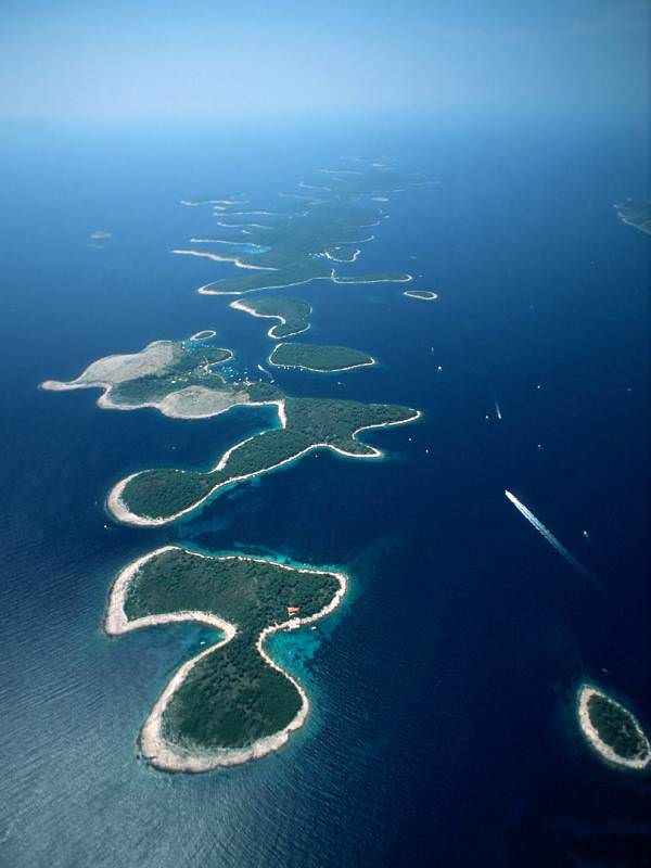 Νησιά Pakleni από ψηλά