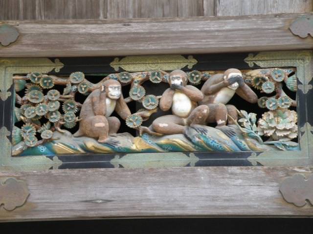 Οι διάσημες "3 μαϊμούδες" στο Nikko