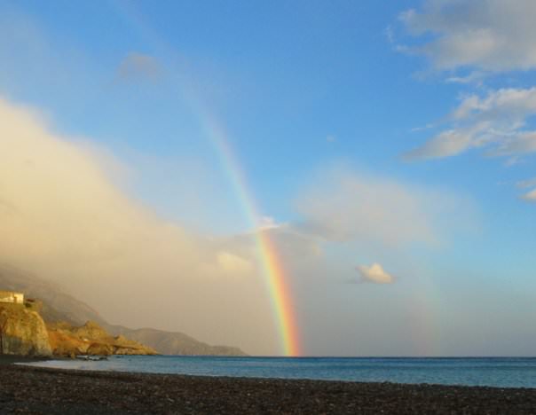 Ουρανιο τοξο στις Τρεις Εκκλησιες