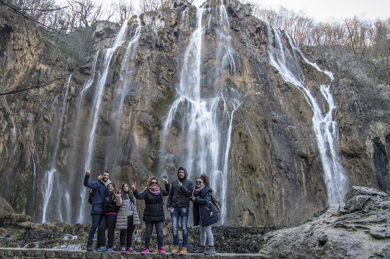 Ο καταρράκτης στις λίμνες Plitvice
