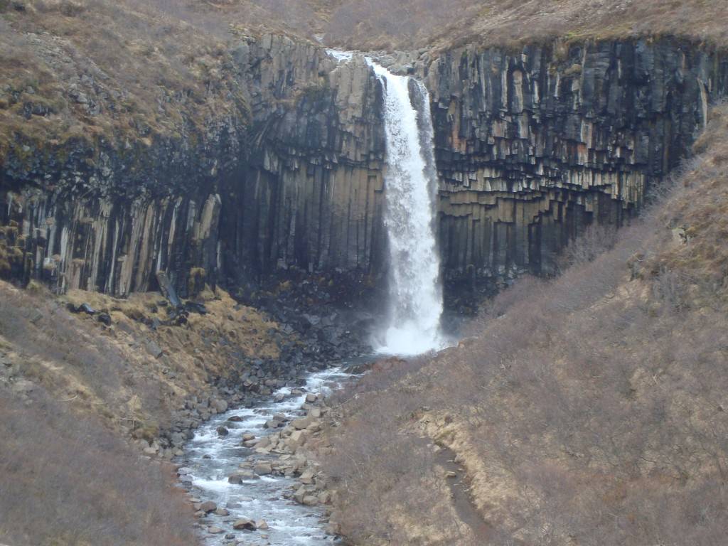 Ο Svartifoss από μακρυά