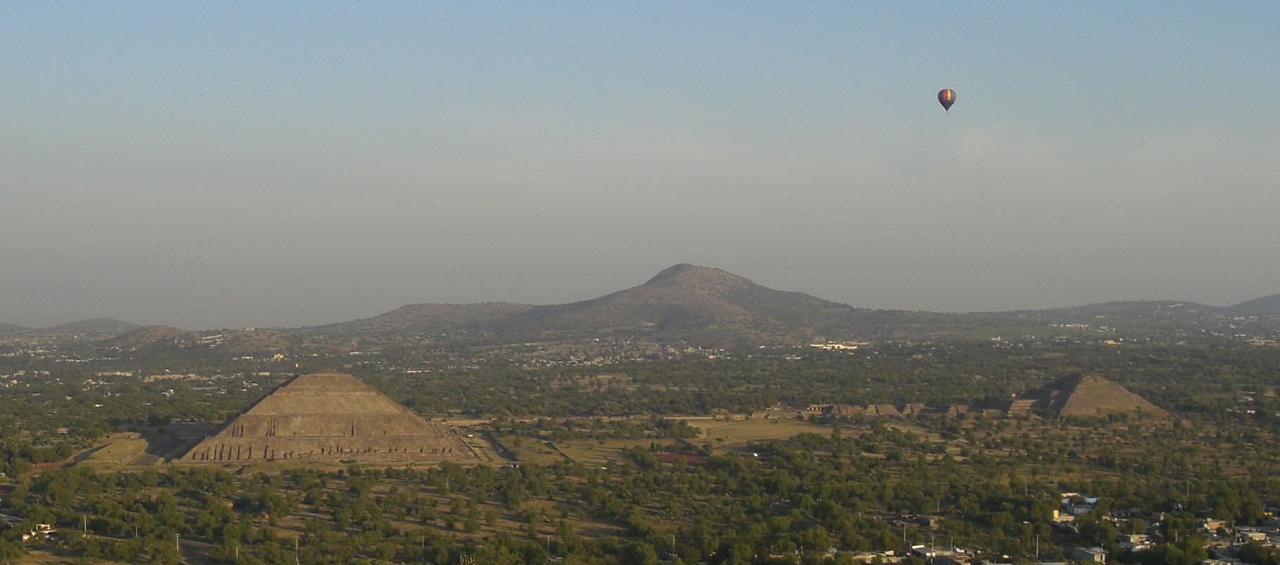 Πετοντας με αεροστατο πανω απο το Teotihuacan