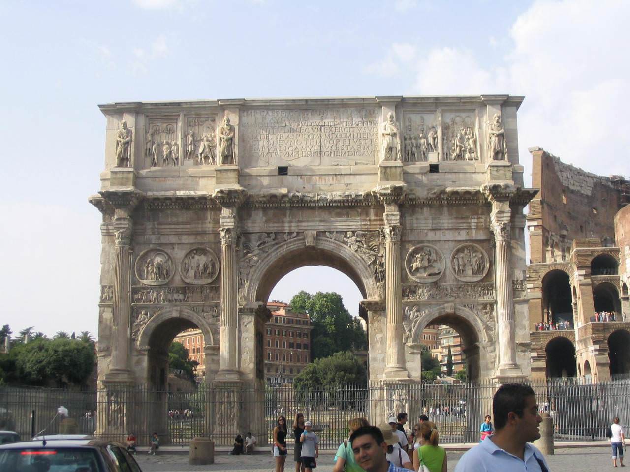 Ρώμη - Η αψίδα του Μεγάλου Κωνσταντίνου