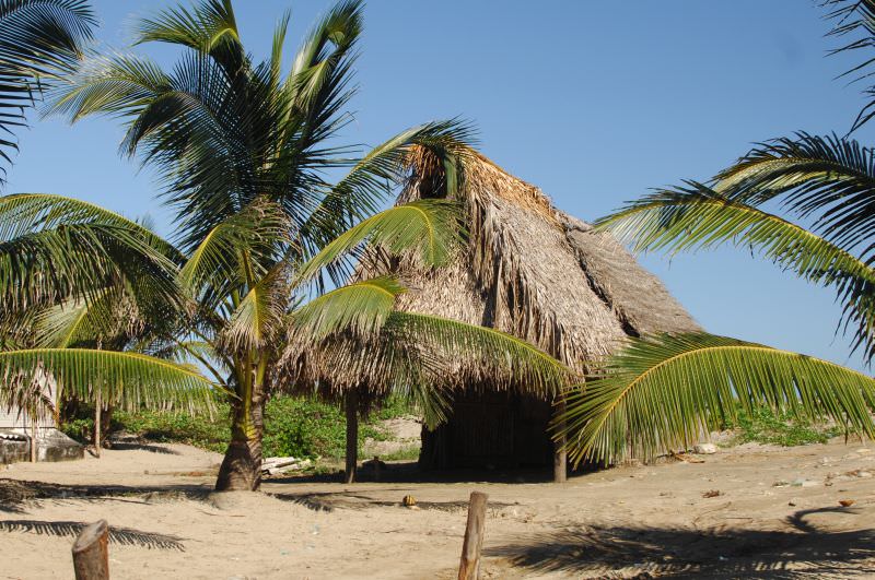 Σπιτια των ιθαγενων Garifuna