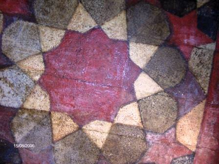 Ταβάνι παλατιού. Αντίγραφό του ειδα σε σκηνικό τηλ. εκπομπής ( πάτωμα)