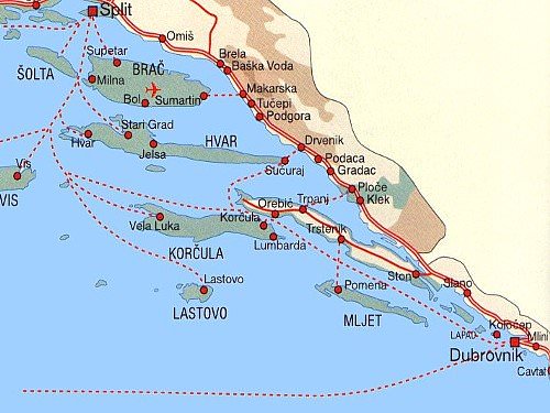 Χάρτης νησιών
