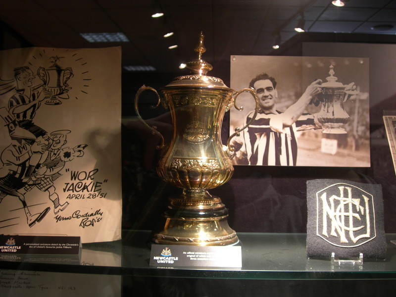 στο μουσειο της Newcastle F.C.