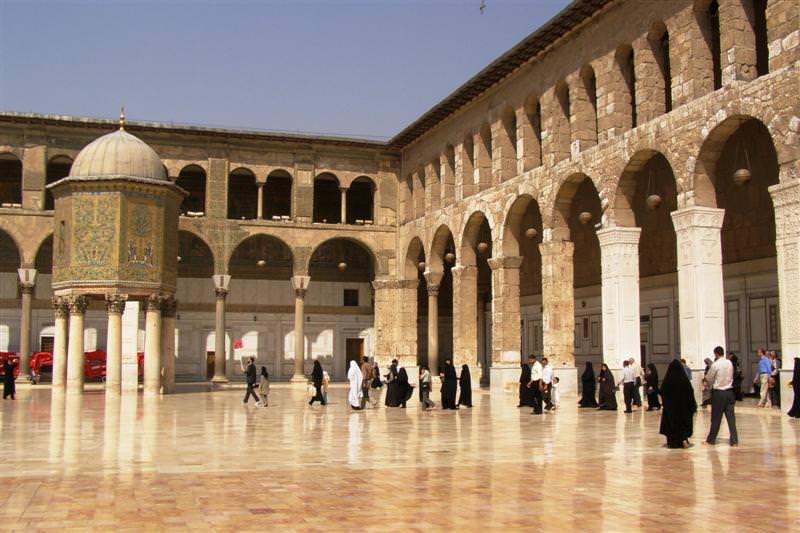 συρία damascus το μεγάλο τζαμί των ομεγιάδων