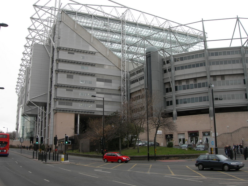 το Saint James' Park απ'εξω