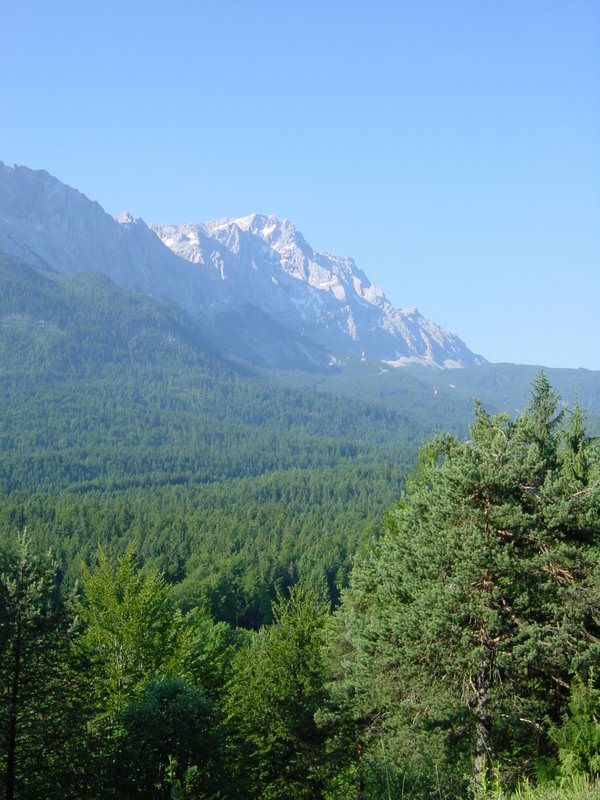 003 View to the Zugspitze from the Hohenrain plateau