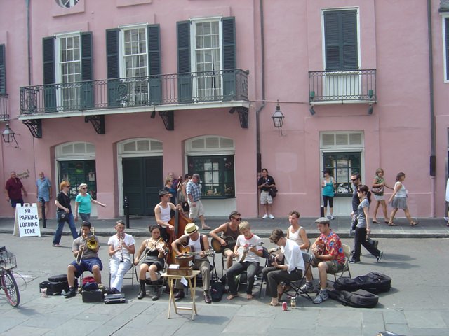 Band on the streets of, New Orlean, Louisiana, USA