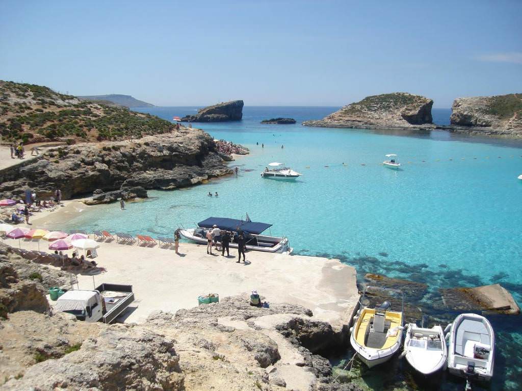 Blue lagoon, Comino island