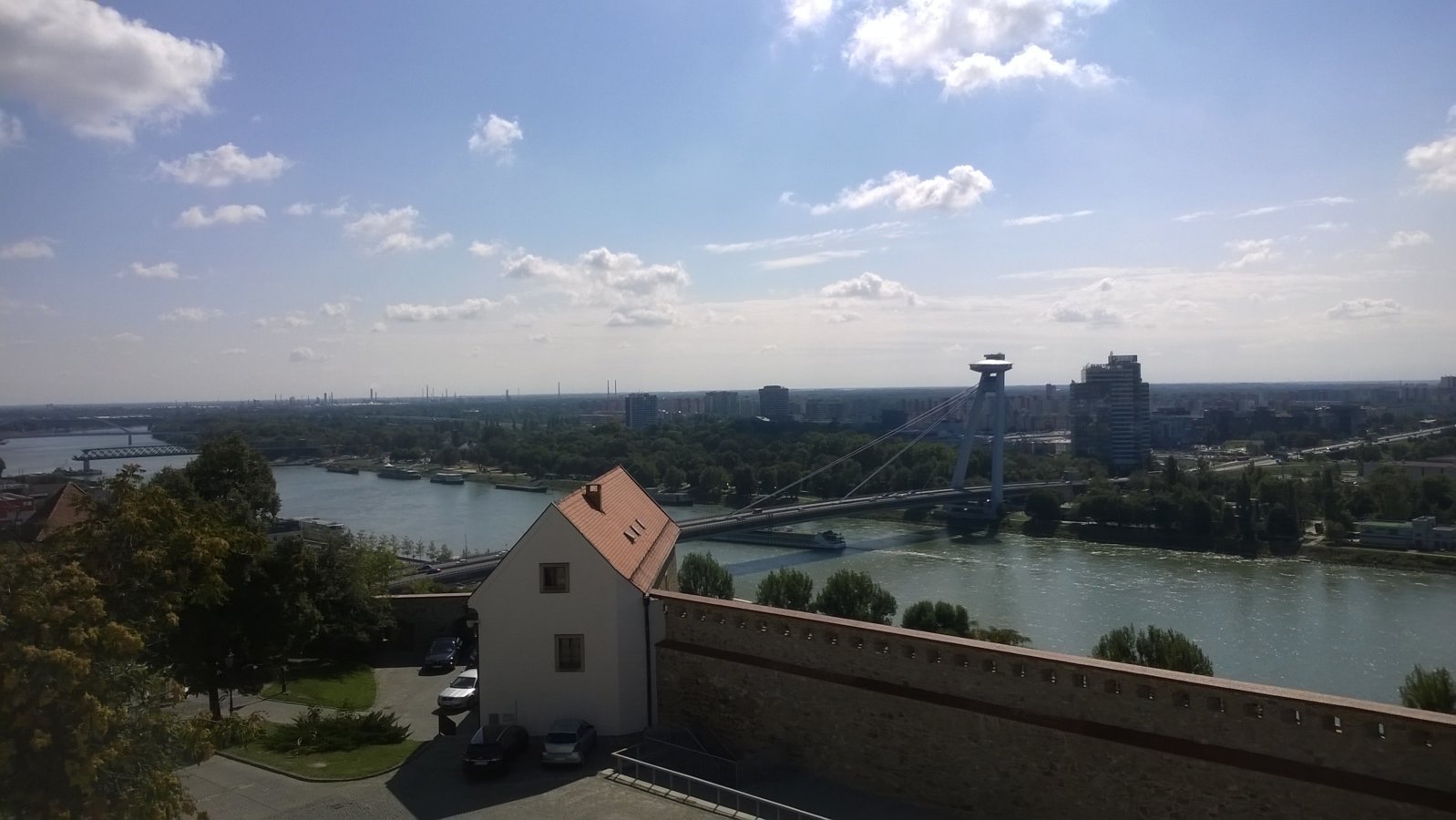 BRATISLAVA - THE DANUBE FROM THE PALACE