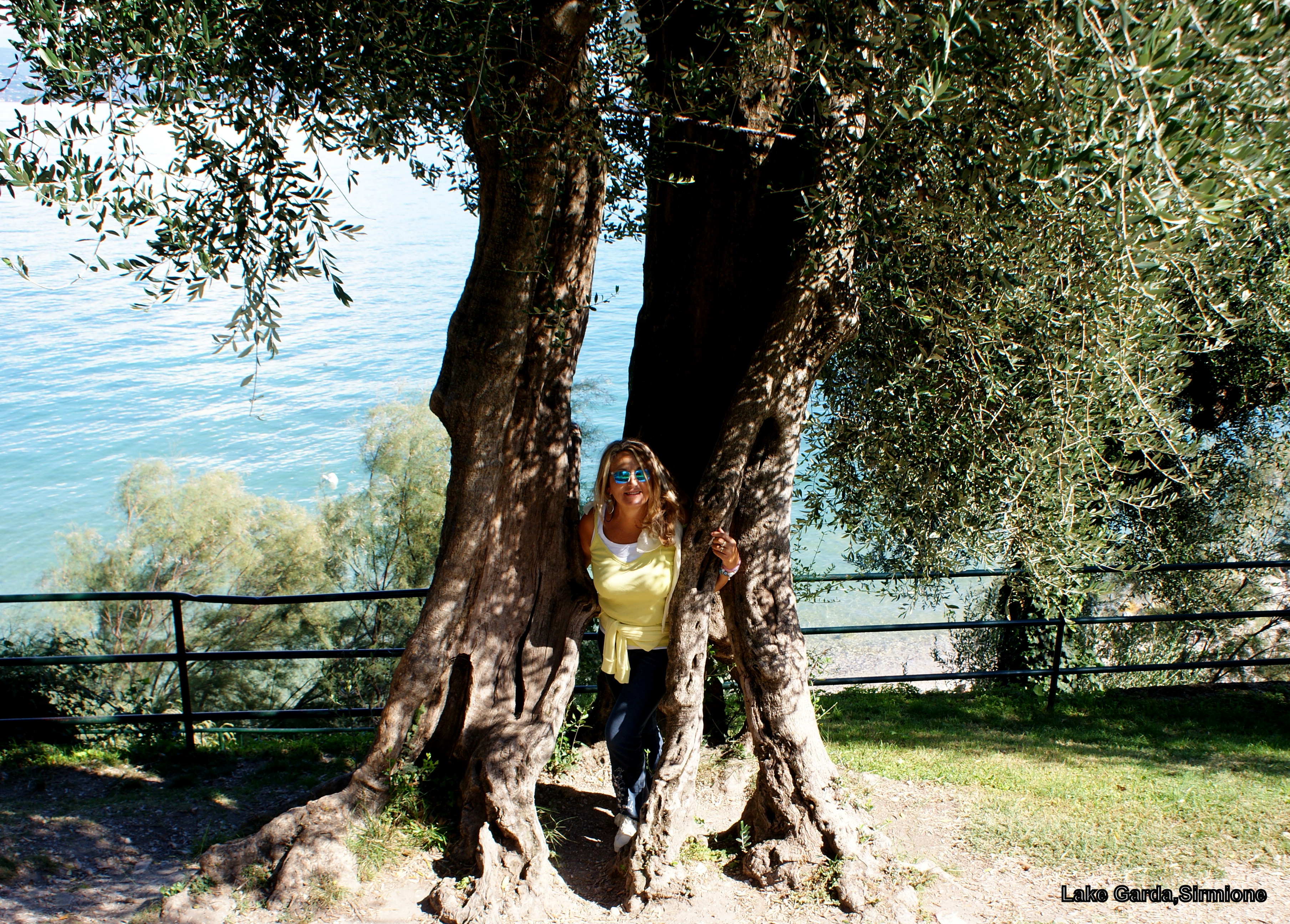 Garda lake,Sirmione castle bank