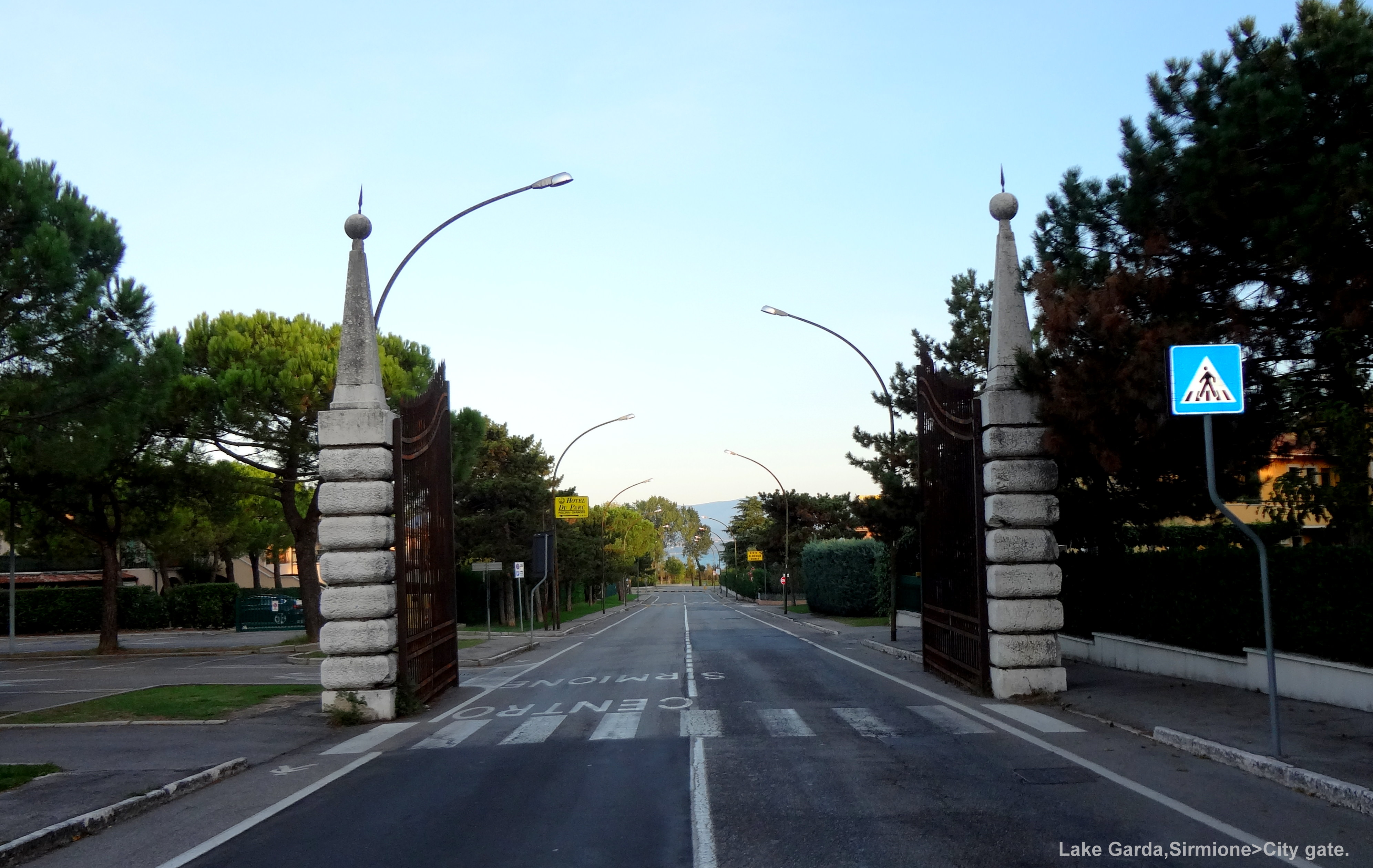 Garda lake,Sirmione  entrance gate